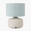 Kai Duck Egg Textured Ceramic Table Lamp