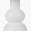 Aaliyah  White Curved Bottle Ceramic Table Lamp