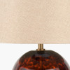 Lucien Tortoiseshell Glass Tall Table Lamp