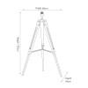 Windsor Wooden Tripod Floor Lamp