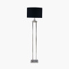 Langston Nickel Metal Column Floor Lamp Base