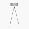 Rabanne Slatted Antique Wood Tripod Floor Lamp