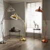 Alonzo Brushed Copper Metal Task Floor Lamp