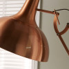 Alonzo Brushed Copper Metal Task Floor Lamp