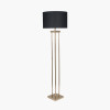 Langston Satin Brass Metal Column Floor Lamp Base