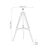 Sumba Bamboo Tripod Floor Lamp Base