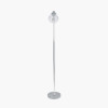 Chaplin Concrete and Brushed Chrome Floor Lamp