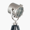 Beckett Black and Silver Tripod Marine Floor Lamp