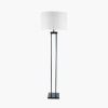 Langston Matt Black Metal Column Floor Lamp Base