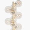 Vecchio Lustre Glass Orb and Gold Floor Lamp