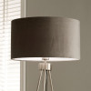 Houston Brushed Silver Metal Tripod Floor Lamp