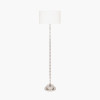 Almas Silver Metal Floor Lamp Base