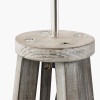 Whitby Grey Wash Wood Tapered 4 Post Floor Lamp Base