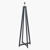 Whitby Matt Black Wood Tapered 4 Post Floor Lamp Base