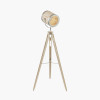 Staithes Natural and Silver Marine Tripod Floor Lamp