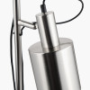 Aaron Brushed Chrome Metal Task Floor Lamp