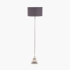 Claudius Nickel Metal Stick Floor Lamp Base