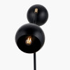 Bailey Black Metal 2 Head Floor Lamp