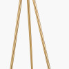 Houston Brushed Brass Metal Tripod Floor Lamp