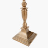 Canterbury Antique Brass Metal Floor Lamp Base with Lino 45cm Cream Self Lined Linen Cylinder Lampshade