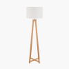 Whitby Natural Wood Tapered 4 Post Floor Lamp Base