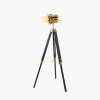 Hereford Gold and Black Tripod Floor Lamp