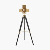 Hereford Gold and Black Tripod Floor Lamp