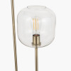 Florence Black Metal and Glass Floor Lamp