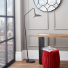 Toulon Black Metal Task Floor Lamp