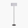 Elin Matt Black and Ivory Floor Lamp