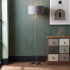 Elin Brushed Silver and Steel Grey Floor Lamp