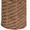 Andros Brown Woven Seagrass Floor Lamp