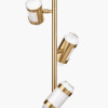 Alondra Gold Metal and White Glass LED Floor Lamp