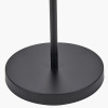 Benedict Black and Brushed Silver Metal Floor Lamp