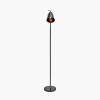 Theia Black and Brushed Brass Task Floor Lamp