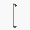 Theia Black and Brushed Brass Task Floor Lamp