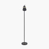 Theia Black and Brushed Brass Task Floor Lamp