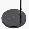 Theia Black and Brushed Brass Task Floor Lamp