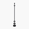 Emilio Matt Black Candlestick Floor Lamp Base