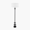 Emilio Matt Black Candlestick Floor Lamp Base