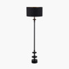 Emilio Matt Black Candlestick Floor Lamp Base