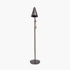 Emiliano Antique Bronze and Antique Brass Adjustable Task Floor Lamp