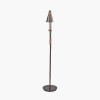 Emiliano Antique Bronze and Antique Brass Adjustable Task Floor Lamp