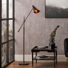 Emiliano Antique Bronze and Antique Brass Adjustable Task Floor Lamp