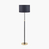 Bryce Black and Gold Metal Rise and Fall Floor Lamp