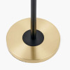 Bryce Black and Gold Metal Rise and Fall Floor Lamp