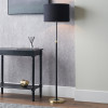 Bryce Black and Gold Metal Rise and Fall Floor Lamp