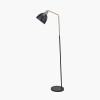 Augusto Black and Gold Task Floor Lamp