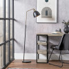 Augusto Black and Gold Task Floor Lamp