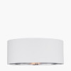 Elin 55cm Ivory Poly Cotton and Silver Lining Cylinder Shade